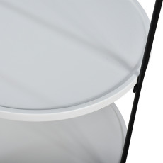 طاولة جانبية دائرية طابقين مودرن