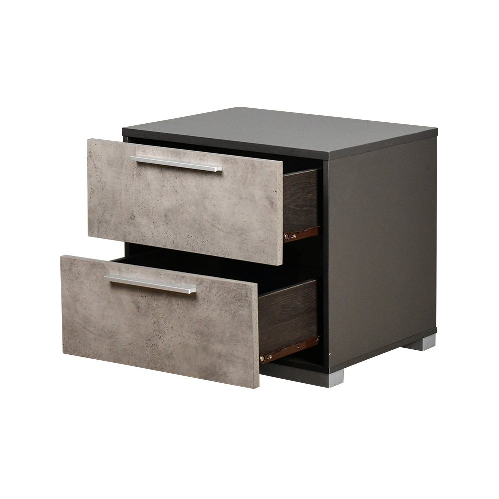 طاولة سرير جانبيه رمادي مودرن 