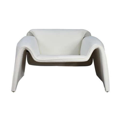 كرسي مفرد مودرن بتصميم فاخر أوف وايت