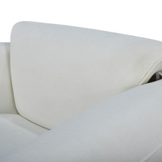 كرسي مفرد مودرن بتصميم فاخر أوف وايت