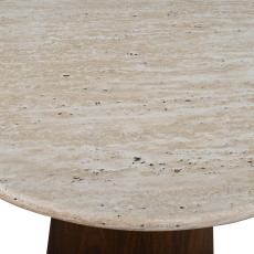 طقم طاولات خدمة 5 قطع خشبي مودرن فاخر بني × بيج