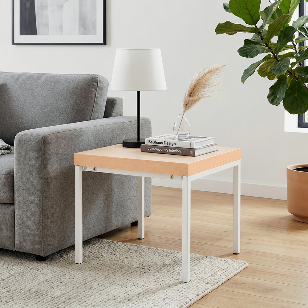 طاولة جانبية مربعة خشب مودرن طاولة جانبية مربعة خشب مودرن