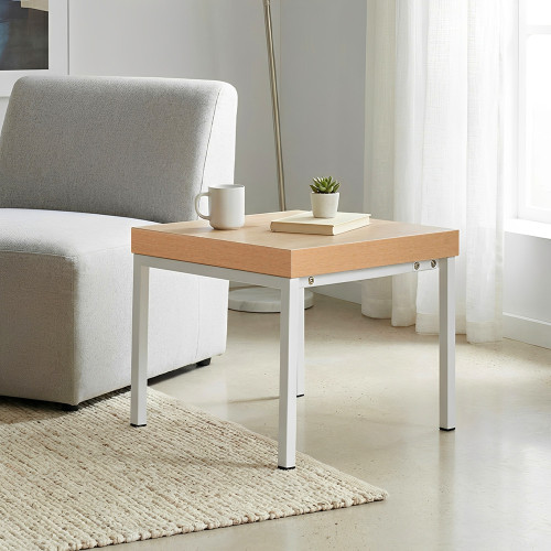 طاولة جانبية مربعة خشب مودرن 