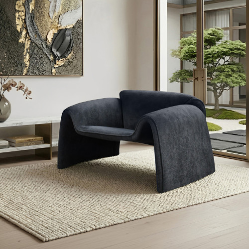  كرسي مفرد مودرن بتصميم فاخر أسود