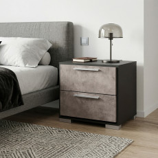 طاولة سرير جانبيه رمادي مودرن 