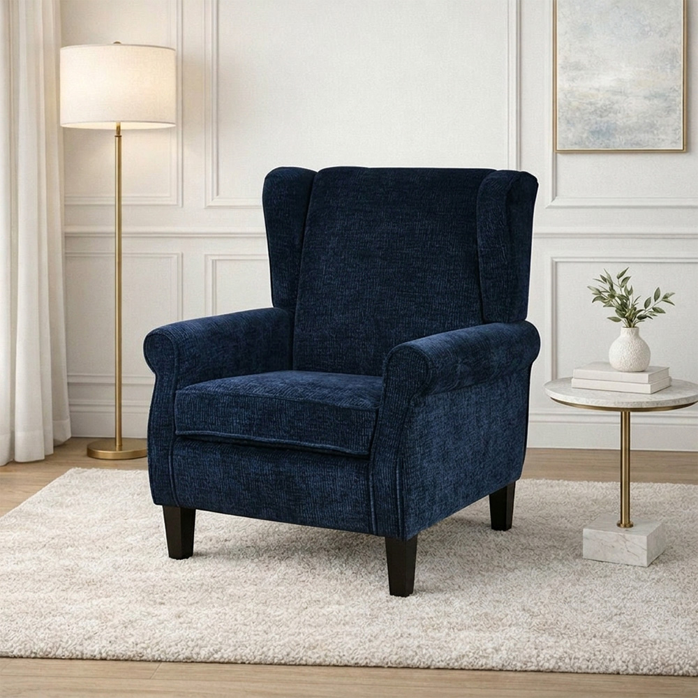 كرسي مفرد تصميم فخم كحلي 