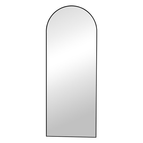 مرآة ديكور حائط بإطار أسود 70×180 سم