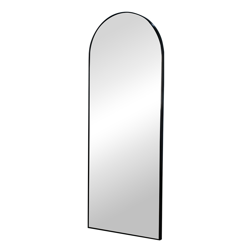 مرآة ديكور حائط بإطار أسود 70×180 سم