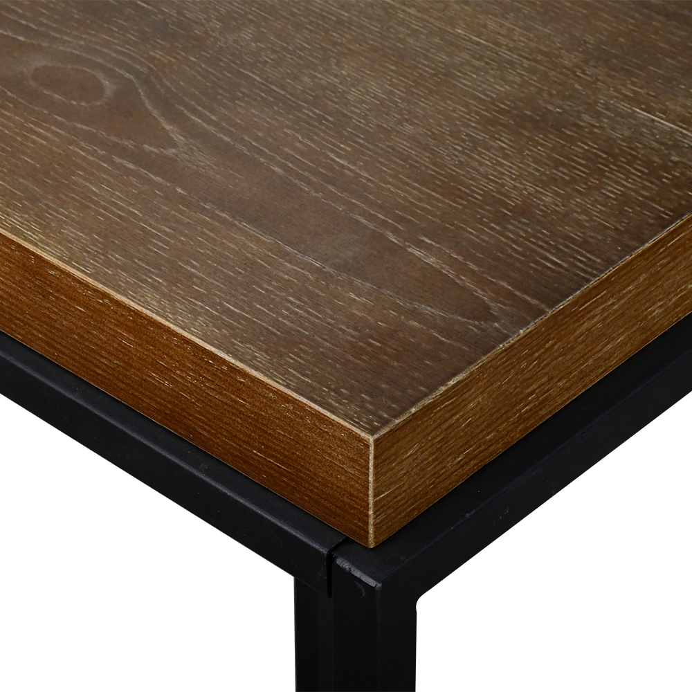 طاولة خدمة مفردة سطح خشبي 