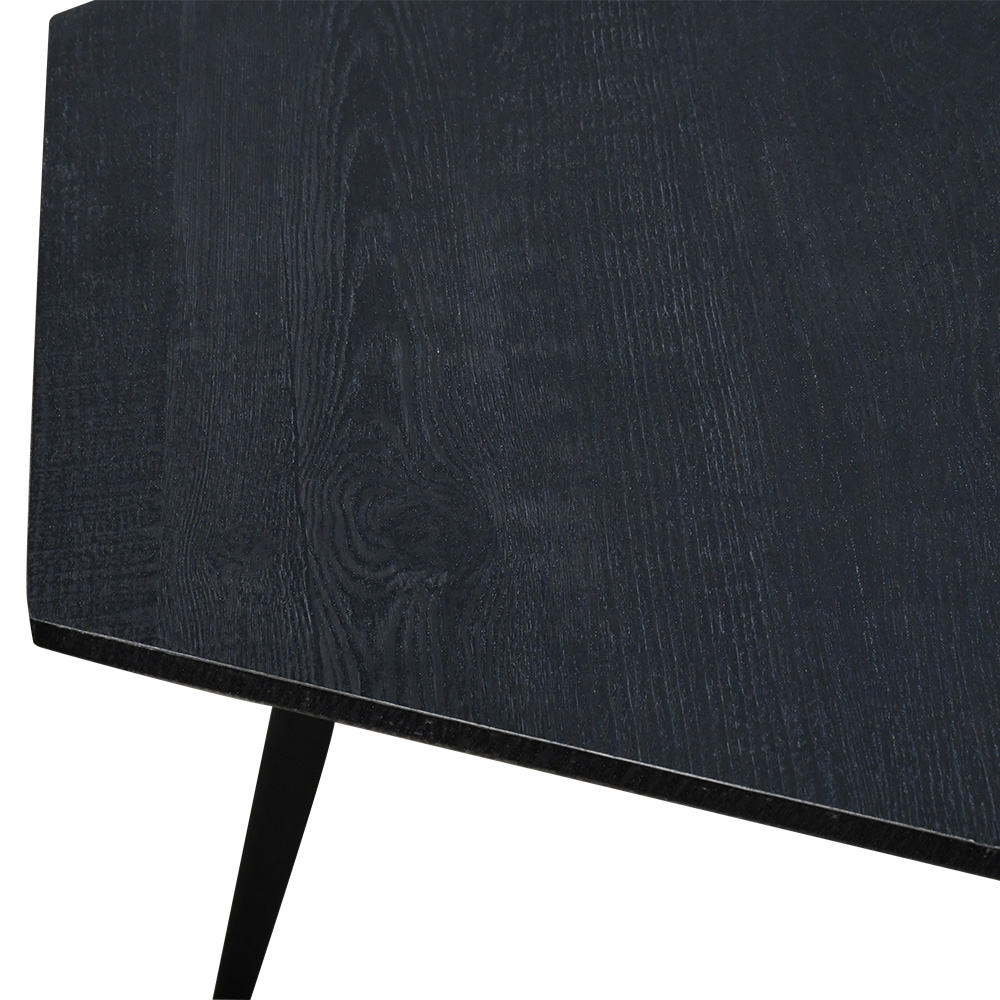 طقم طاولات خدمة أسود 2 قطعة