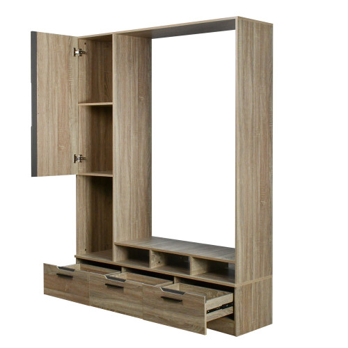 دولاب تخزين خشبي مودرن