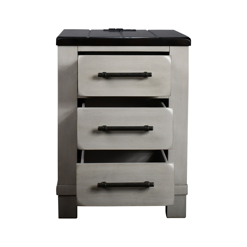 طاولة سرير جانبية 3 أدراج طاولة سرير جانبية 3 أدراج