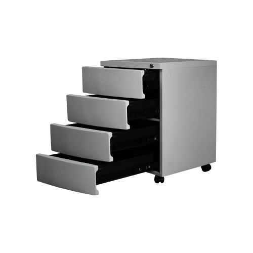 وحدة تخزين 4 أدراج رمادي مودرن