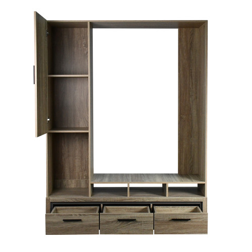 مكتبة مودرن خشبية بـ 4 رفوف 