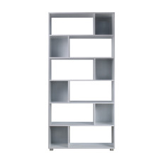 مكتبة مودرن أرفف متداخلة أبيض