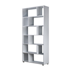 مكتبة مودرن أرفف متداخلة أبيض