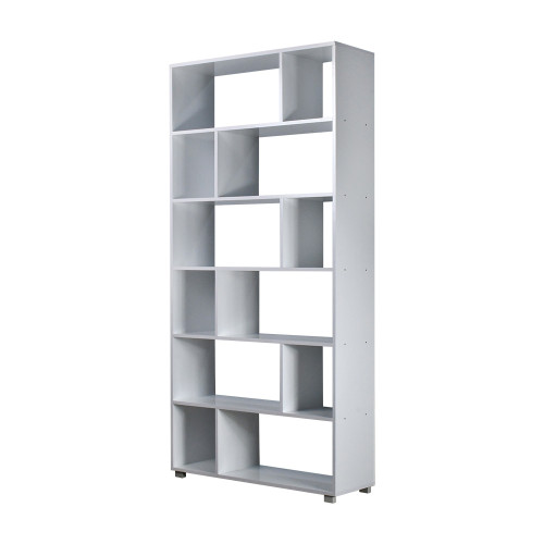 مكتبة مودرن أرفف متداخلة أبيض
