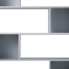 مكتبة مودرن أرفف متداخلة أبيض