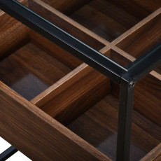 طاولة خدمة مفرد مودرن بني 