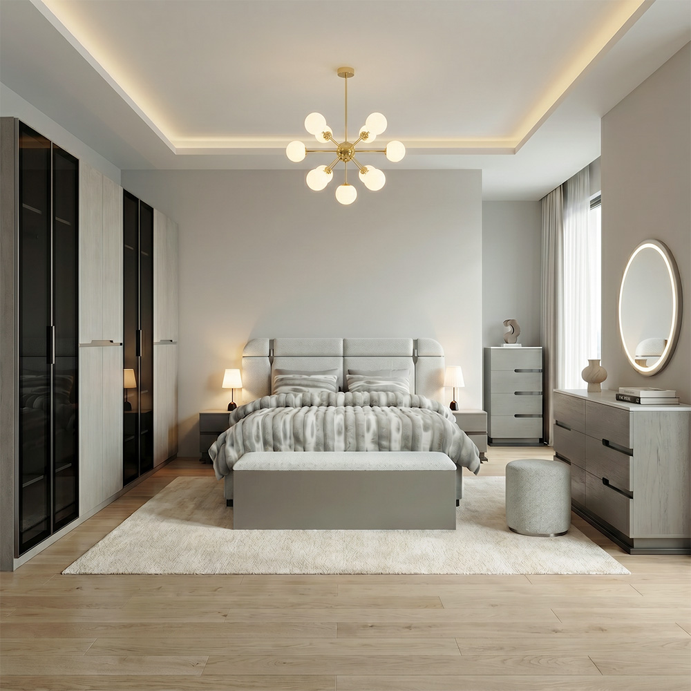 غرفة نوم متكاملة 7 قطع مودرن 