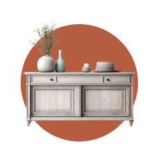 البوفيه والخزانات