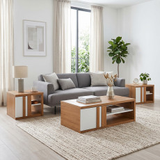 طقم طاولات شاي مودرن 3 قطع 