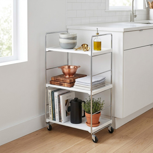 رفوف تخزين معدنية مودرن 3 أدوار 