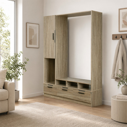 دولاب تخزين خشبي مودرن