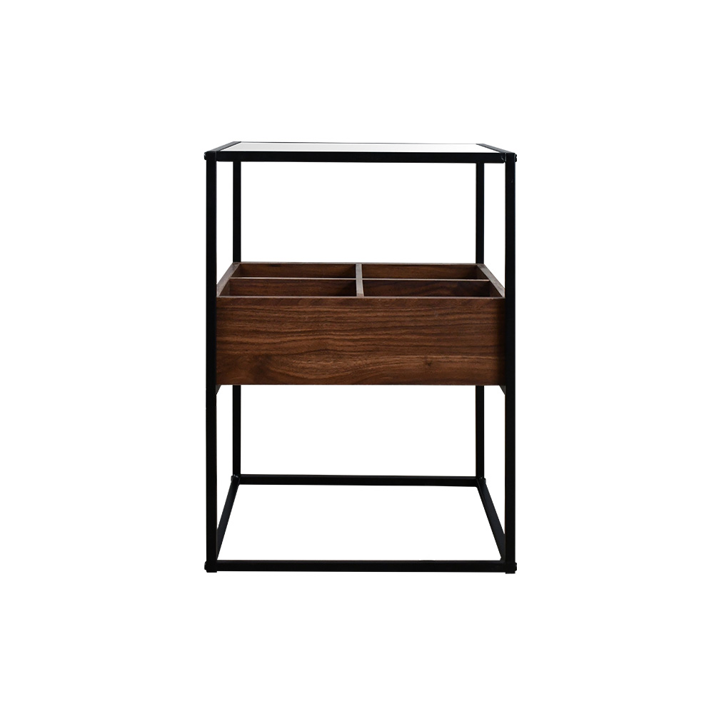 طاولة خدمة مفرد مودرن بني 