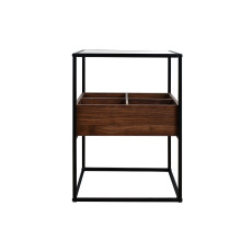 طاولة خدمة مفرد مودرن بني 