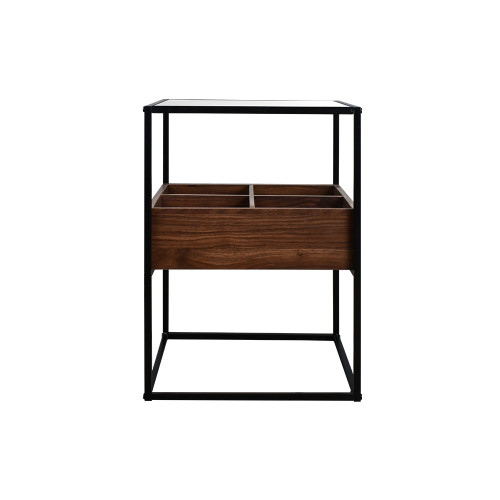 طاولة خدمة مفرد مودرن بني 