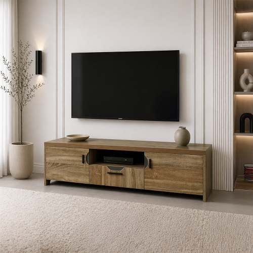 وحدة تلفزيون مودرن خشبية