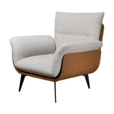 كرسي مفرد فخم بيج فاتح