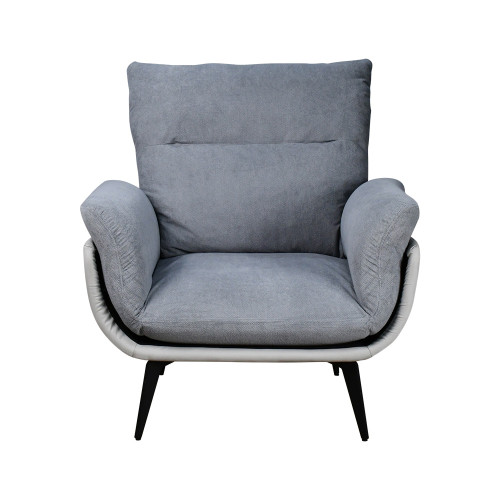 كرسي مفرد فخم رمادي 