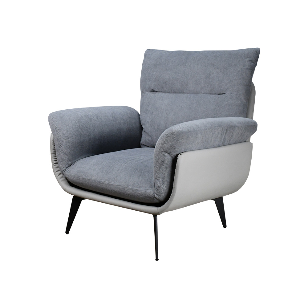 كرسي مفرد فخم رمادي 