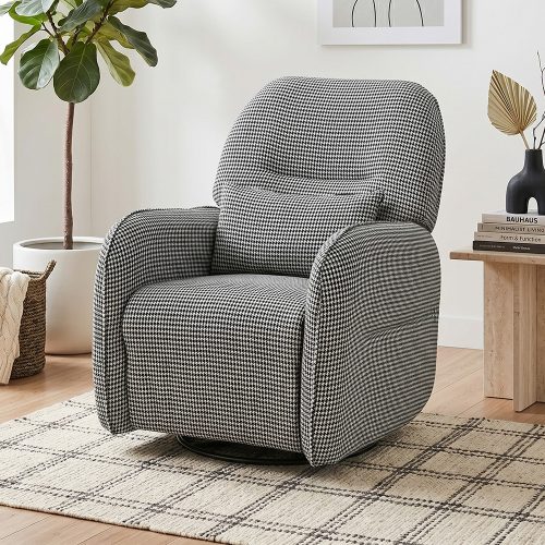كرسي استرخاء فخم هزاز دوار قماشي مودرن كرسي استرخاء فخم هزاز دوار قماشي مودرن
