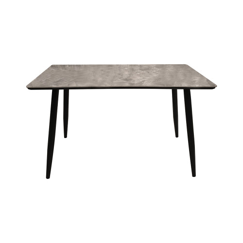 طاولة طعام مفردة من الخشب والمعدن 120X70 سم