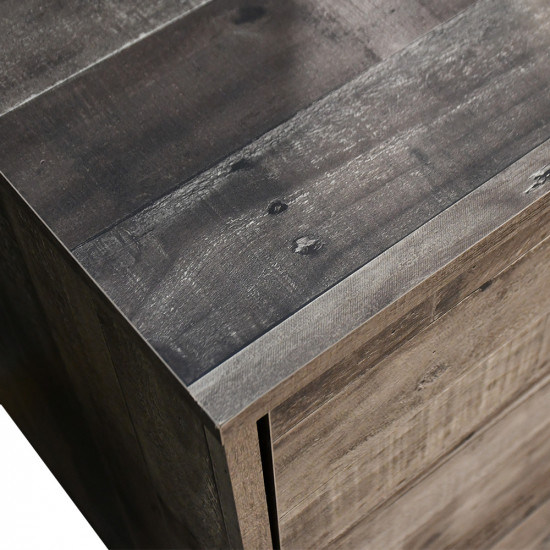 تسريحة 6 أدراج مودرن بمرآة مع 2 كمودينو جانبي