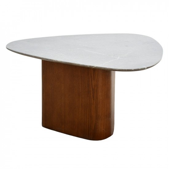 طاولة قهوة مودرن خشب سطح رخامي