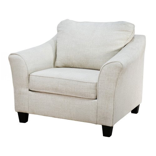 كرسي استقبال فاخر قماشي بأرجل خشبية