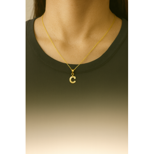 سلسلة الذهب تعليقة حرف 