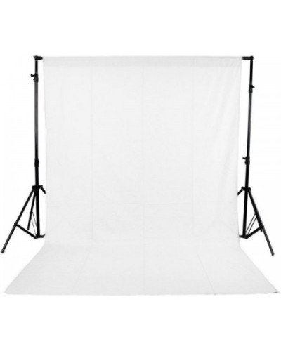 خلفية تصوير قماش لون ابيض مع استاند حامل للخلفيات