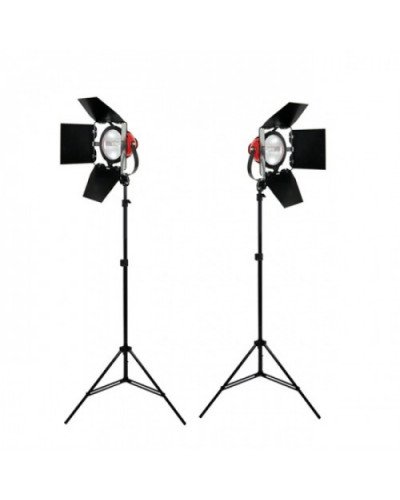 اضائتين مستمرة لون اصفر مع استاند لكل اضاءة