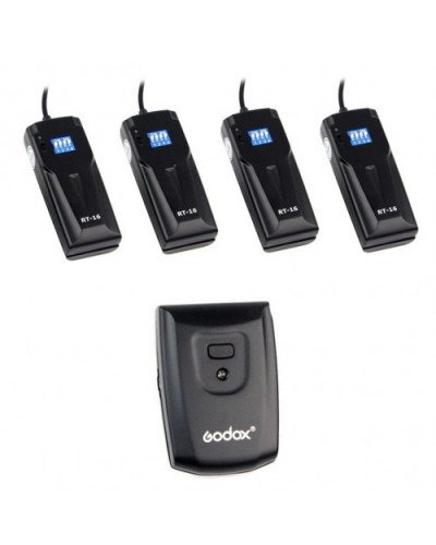 تريقر قودكس للاستديوات Godox RT-16 مرسل واحد و 4 مستقبل تريقر قودكس للاستديوات Godox RT-16 مرسل واحد و 4 مستقبل
