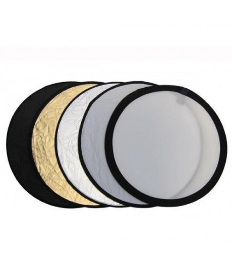 عاكس للتصوير 5 في 1 مقاس 110 سم يحتوي على خمسة اللوان