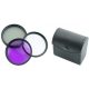 طقم فلاتر UV CPL FLD مع هود وغطا للعدسة مقاس 52mm