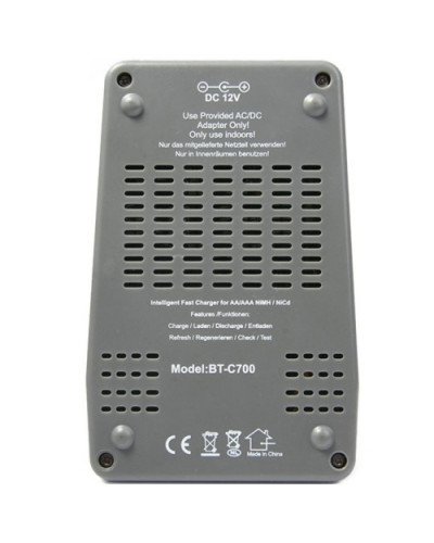 Opus BT- C700 4 Slots Intelligent AA AAA Battery Charger For NiCd NiMH Battery