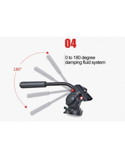 KINGJOY KH-6750 Aluminum Head with Quick Rlease Plate