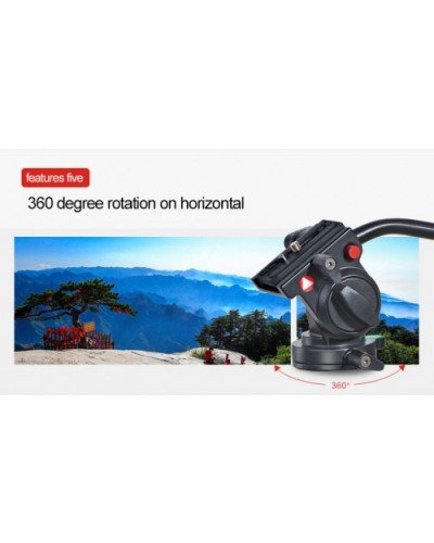 KINGJOY KH-6750 Aluminum Head with Quick Rlease Plate