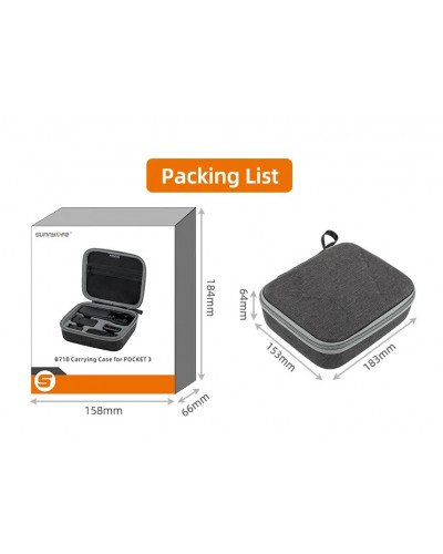 DJI Osmo Pocket 3 Creator Combo Carrying Case